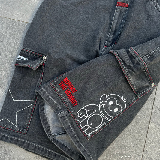 bongo monke jorts - 33x13”