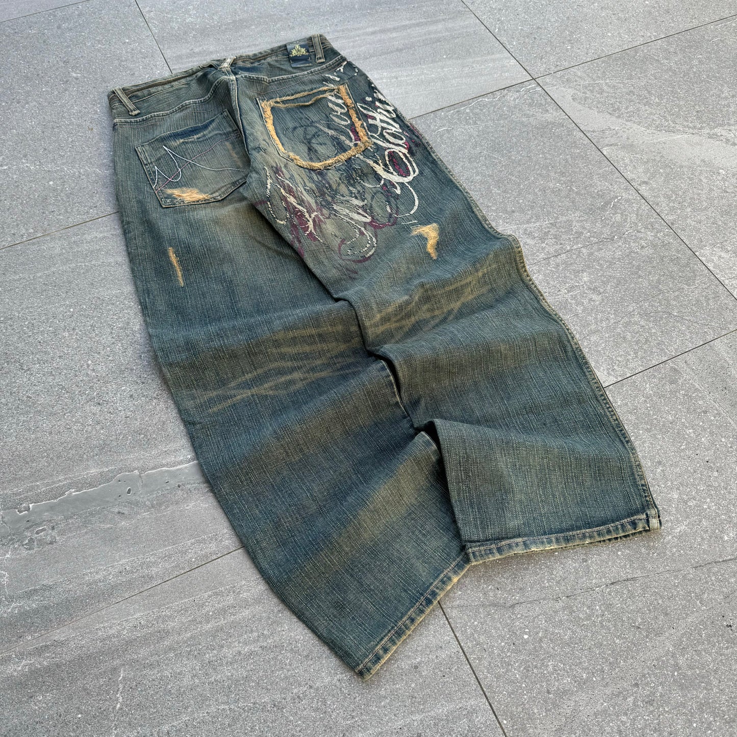 absolute GRAIL meltdown MUDWASH JEANS YOOOOOO BUY THESE 34x32”