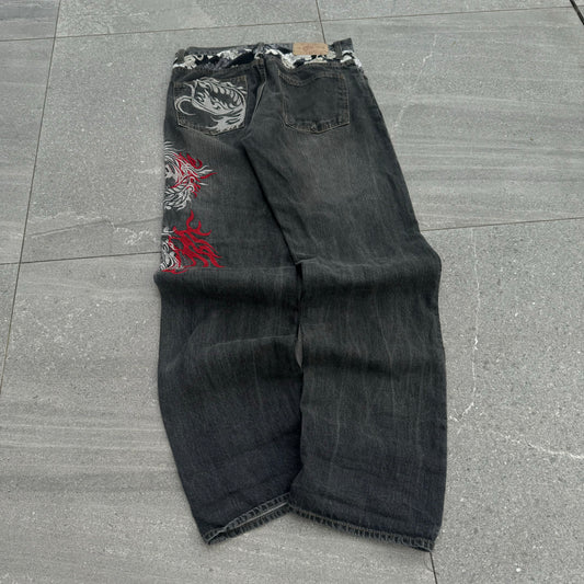 damnnn buten shoten jeans - 32x33” just nut