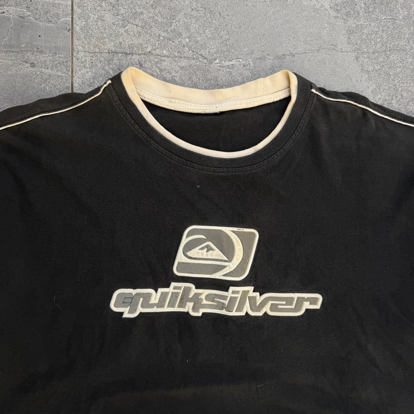 OG panelled quiksilver tee - L