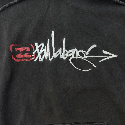 embroidered billabong spellout hoodie - M