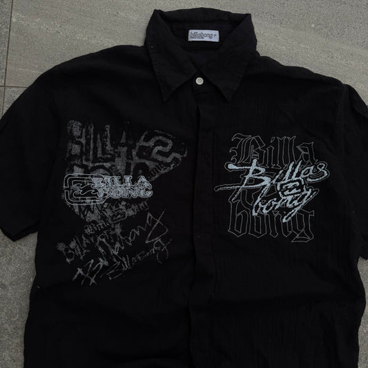 billabong button up - L
