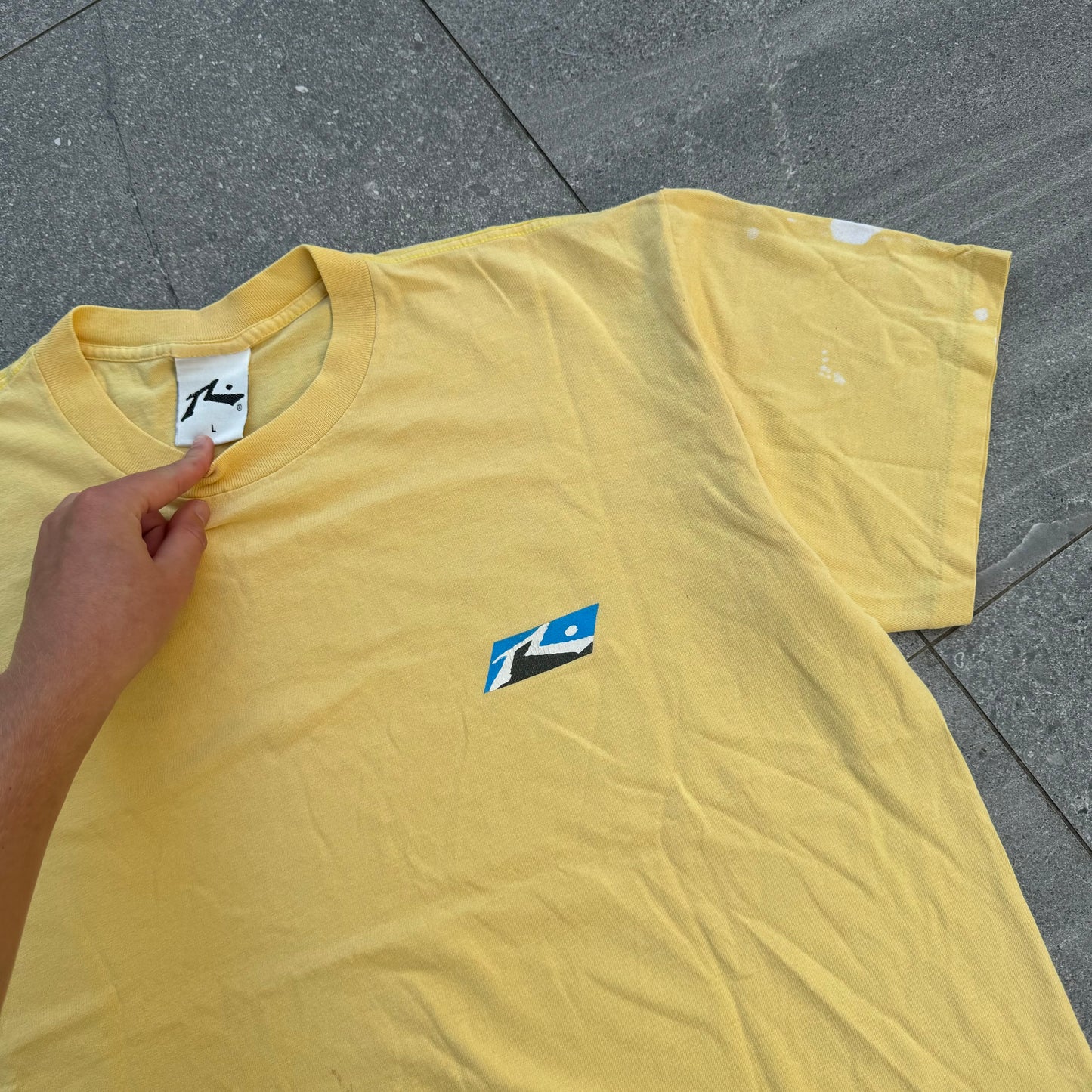 90s made in USA rusty tee - L