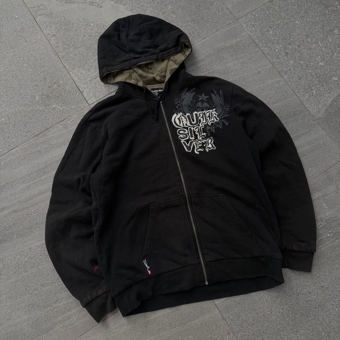 reversible quiksilver hoodie (if u think about this is like 2 hoodies for 50 each) - M