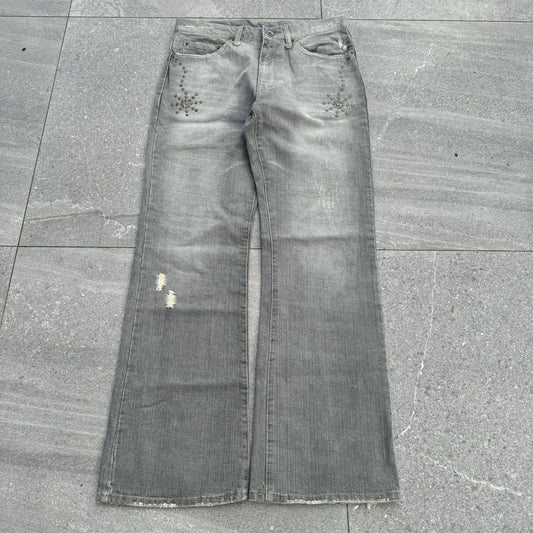 lovely studded bootcuts - 32x30”