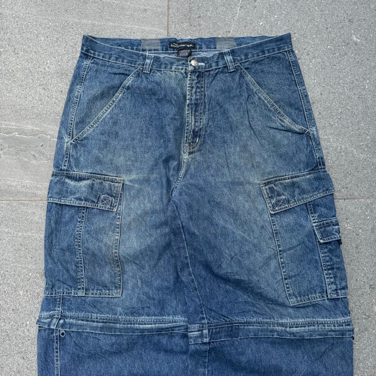 no boundaries zip off cargo pants - 38x30”