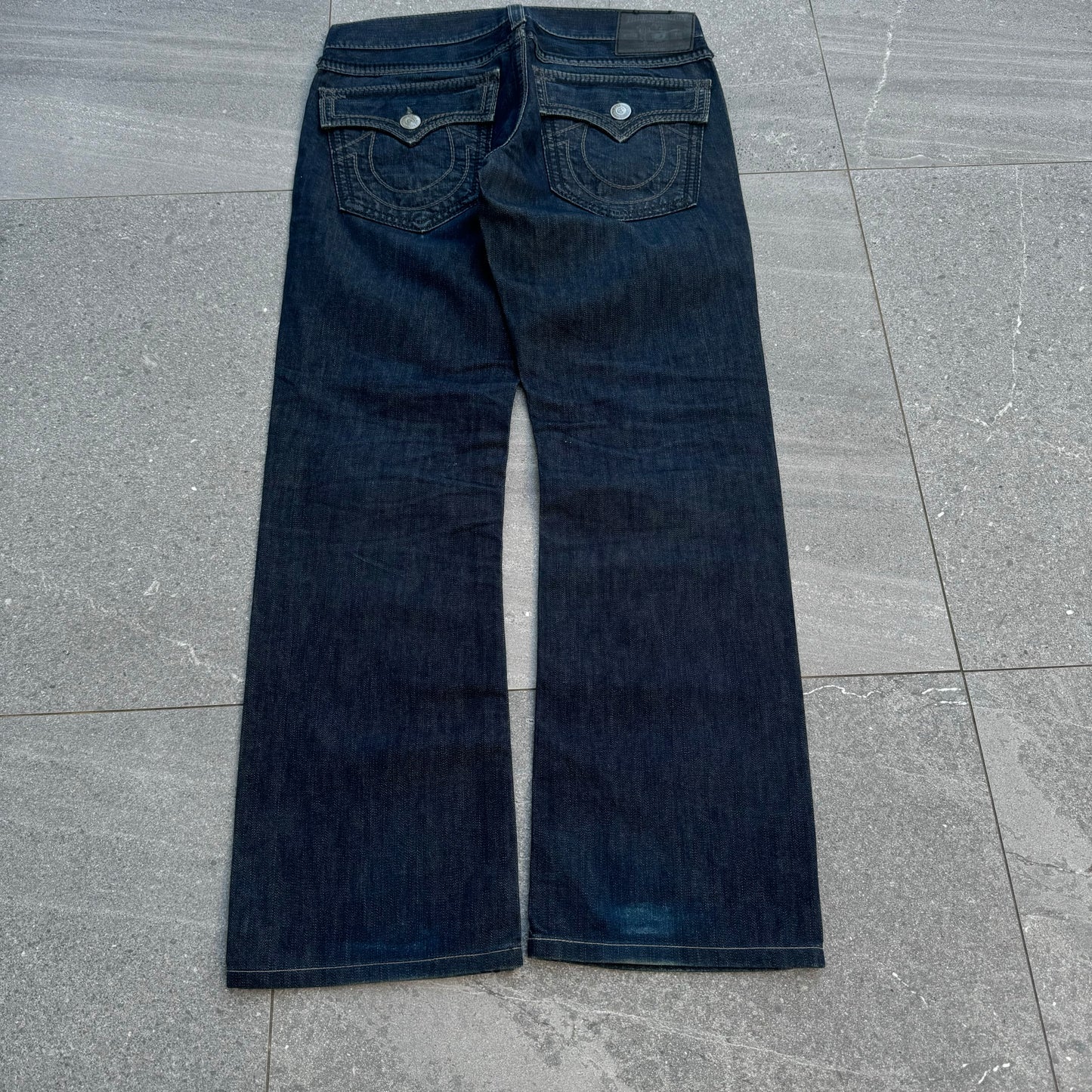 raw denim truey bootcuts - 36x33”
