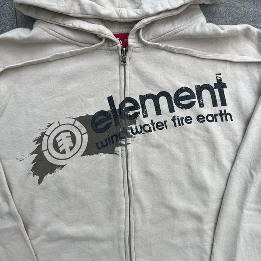 cream element hoodie - L