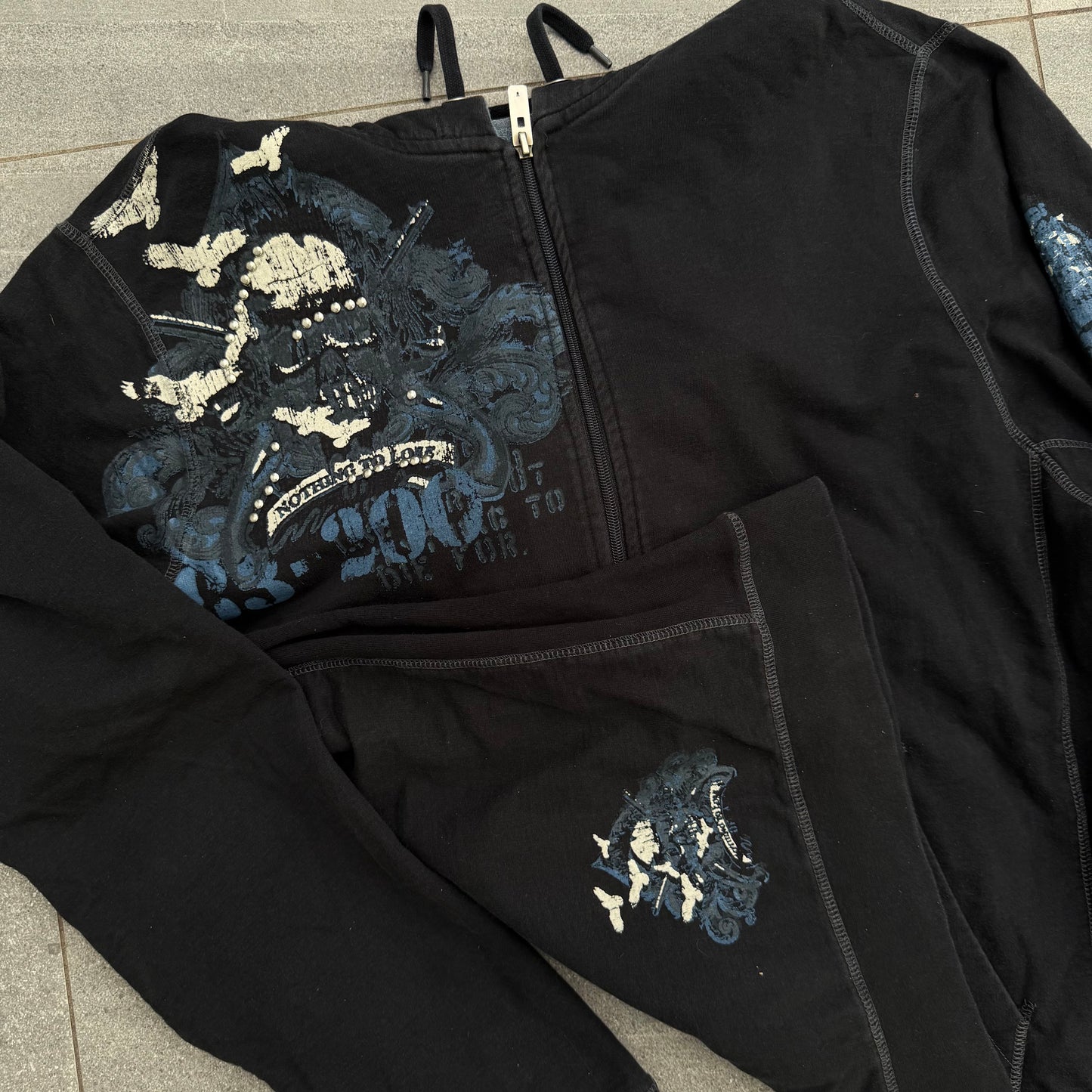 embellished point zero hoodie - XL