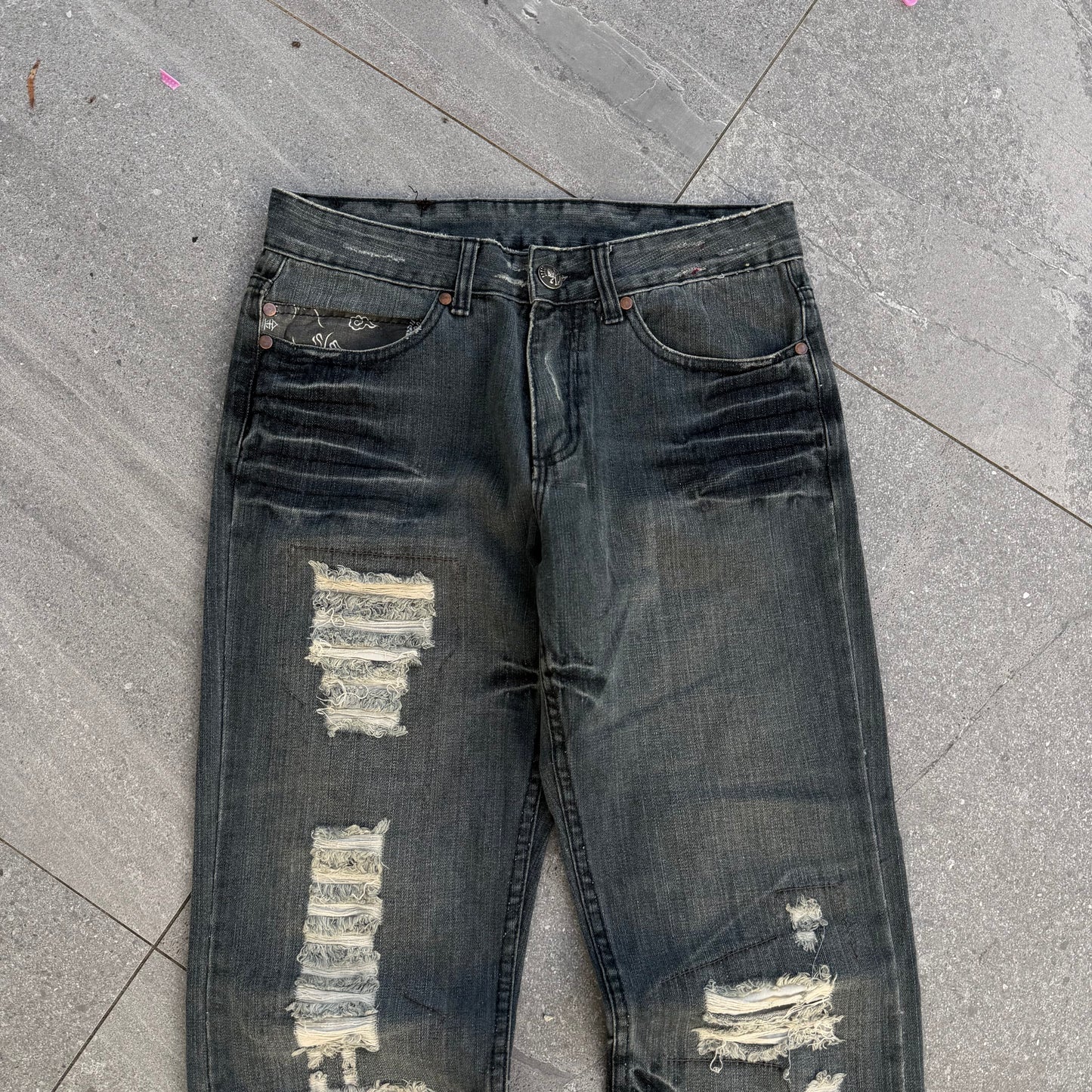 japanese repaired bootcuts - 30x31”