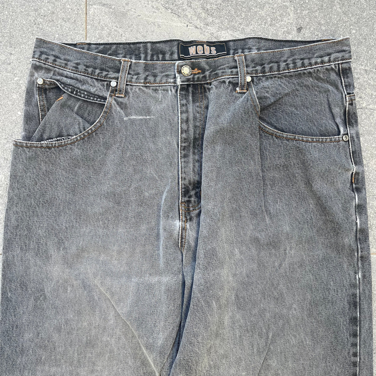 webs stone washed jeans - 38x32”