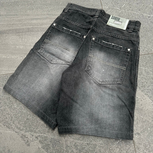 southpole badge jorts - 30x11”