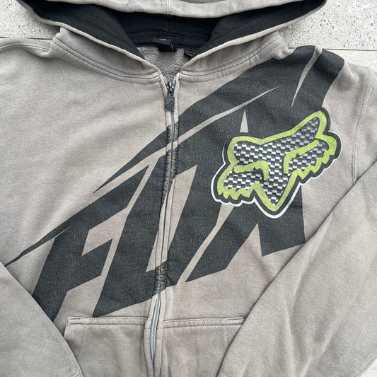 olive fox logo zipup - M