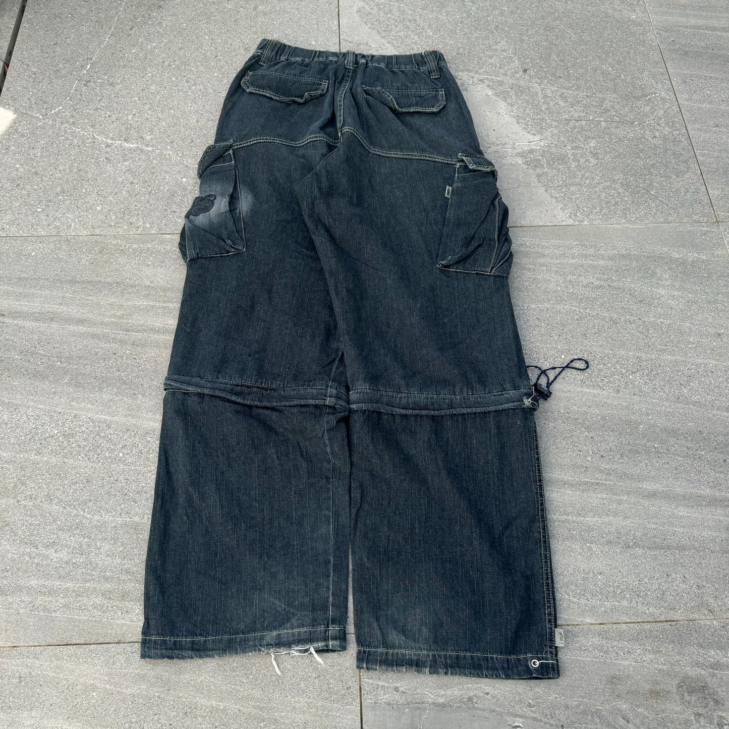 god tier PJ surf jeans (zips into jorts!) 35x30”