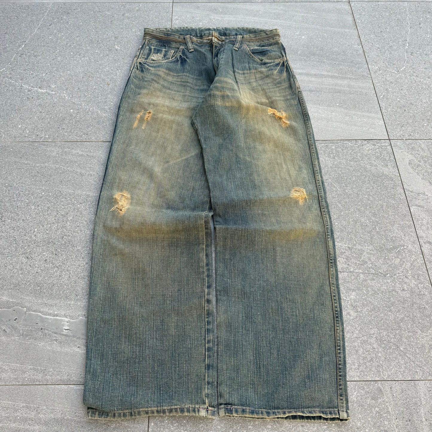 absolute GRAIL meltdown MUDWASH JEANS YOOOOOO BUY THESE 34x32”