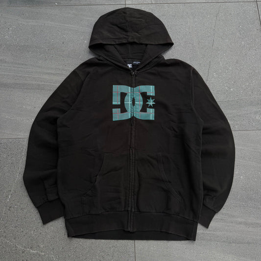 dc plaid zip - L