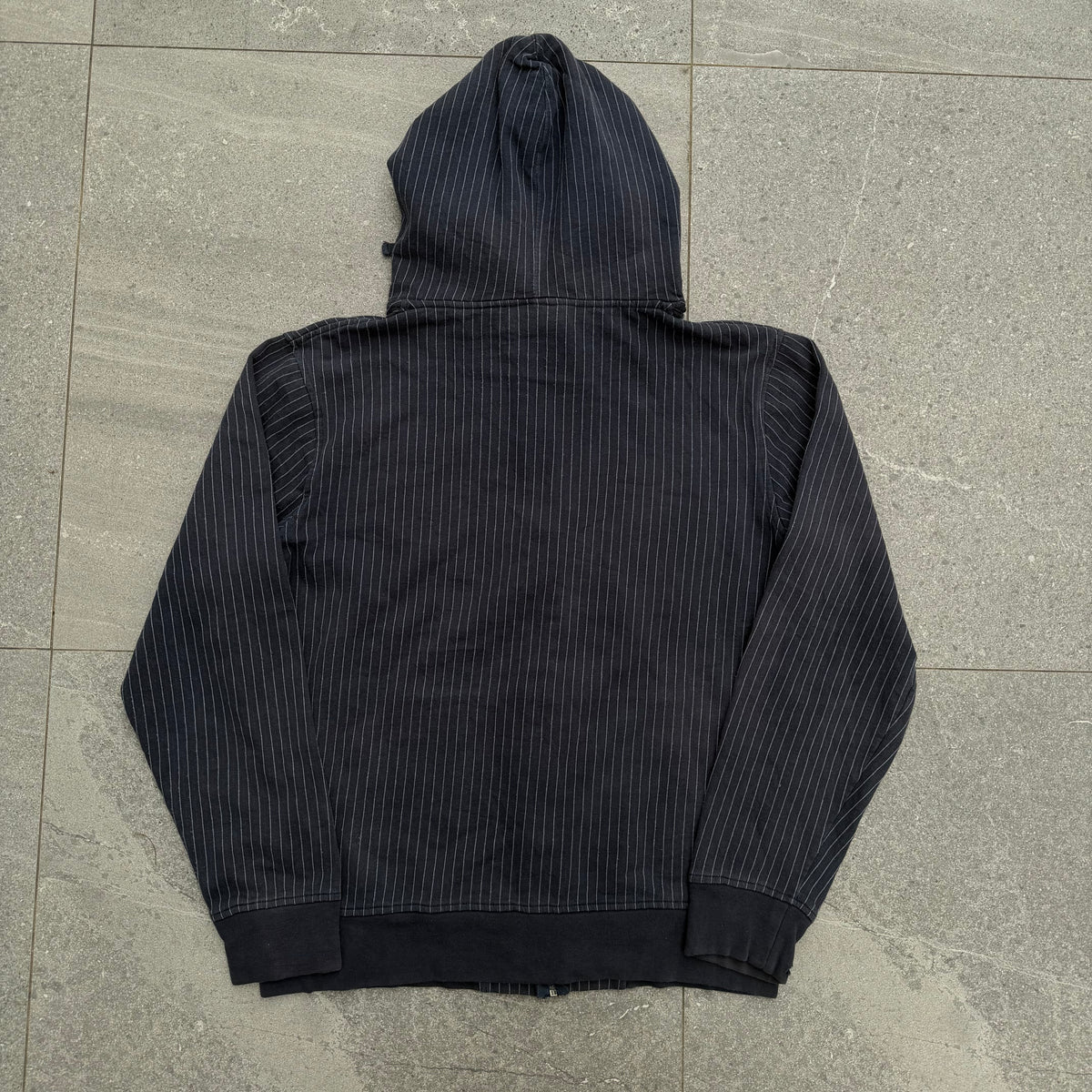 pinstripe embroidered zoo york zip up - M
