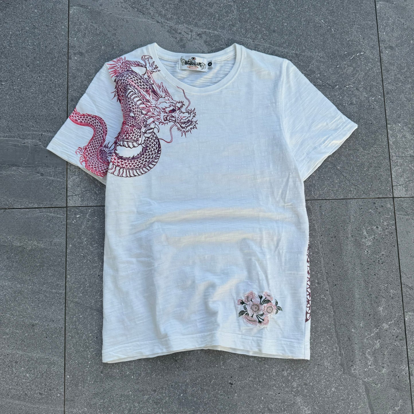 karakuri slub cotton babytee - XS 16.5x22”