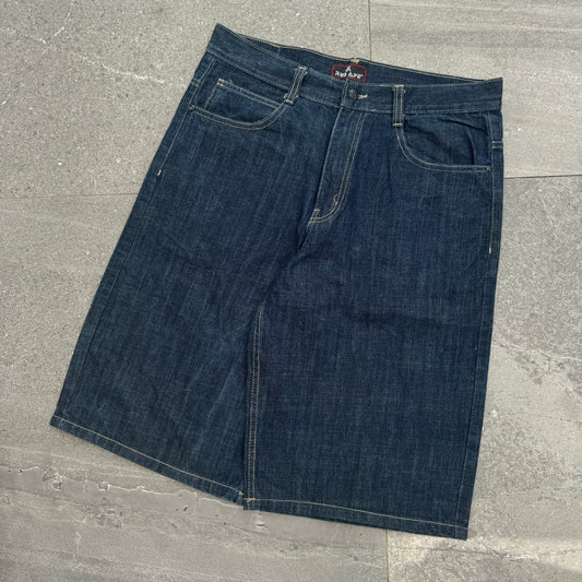 beautiful red ape jorts - 34x14”