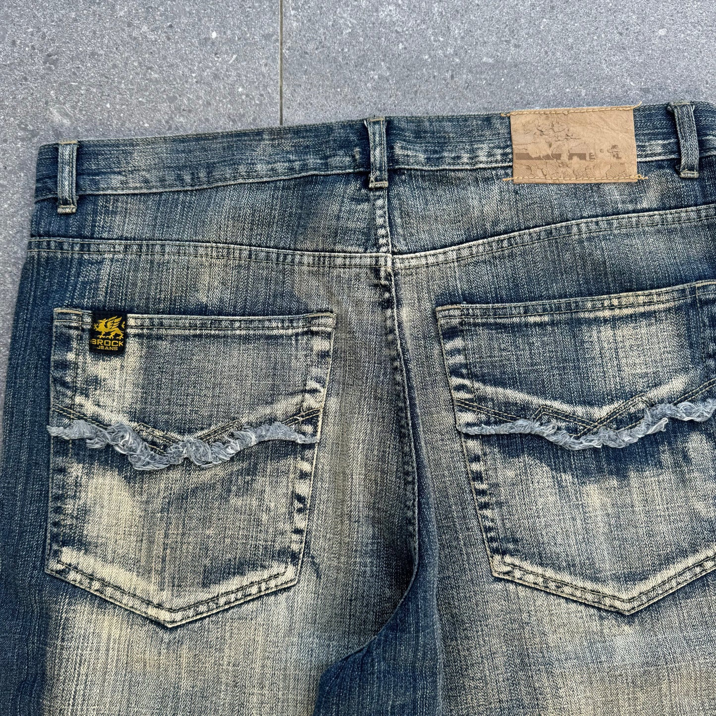grail brock jeans LOOK AT THE WASH MAN 38x32”