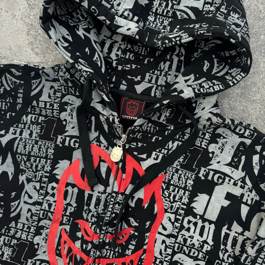 insane AOP spitfire hoodie - L