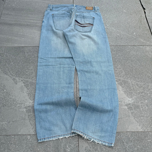 sean john bootcut (with real nice repairs) - 34x32”
