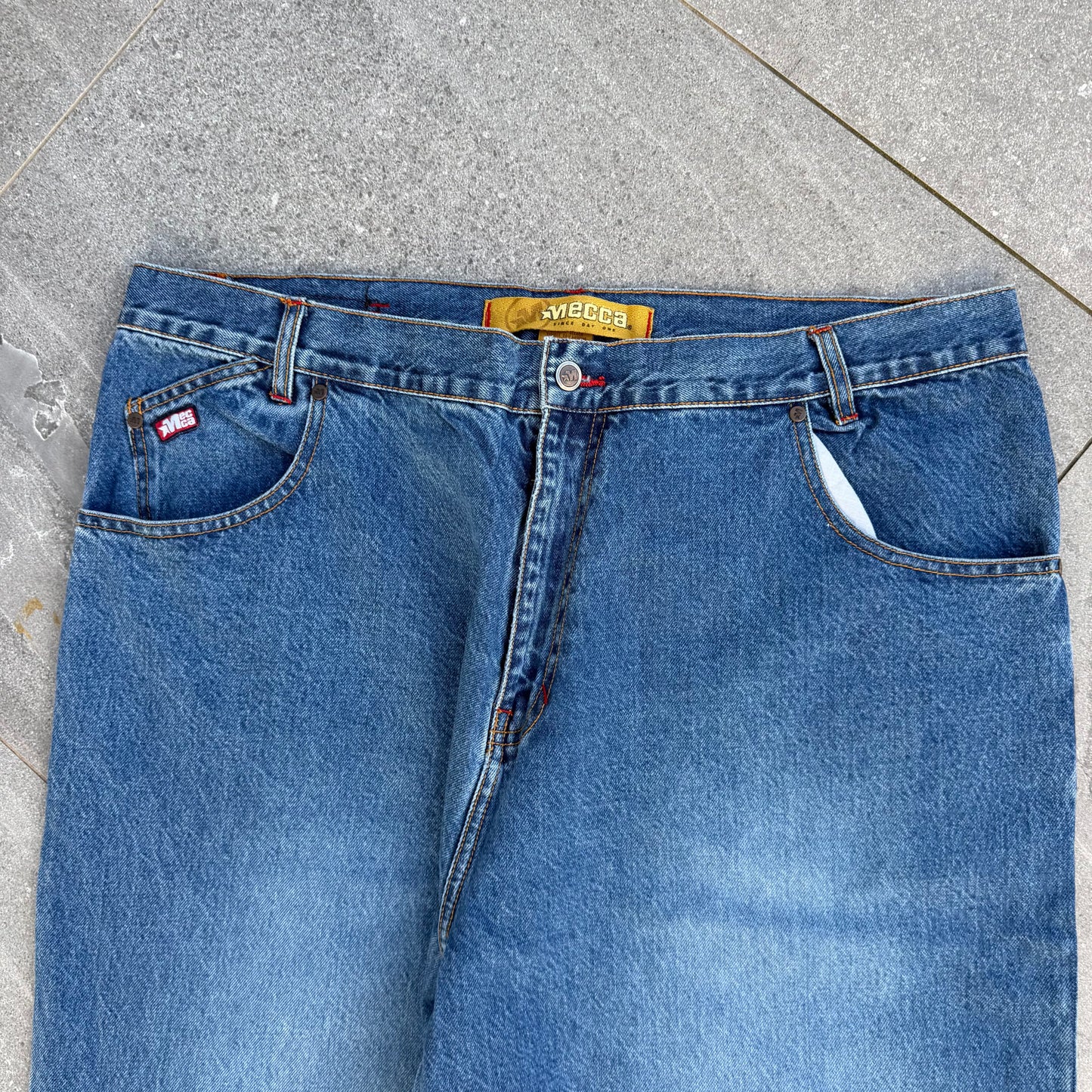 absolutely fucking flooded mecca jeans - 42x34”