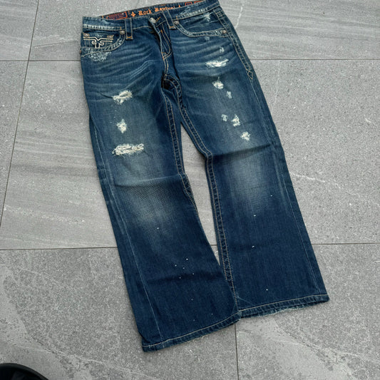 NUTS rock revival bootcuts - 36x31”