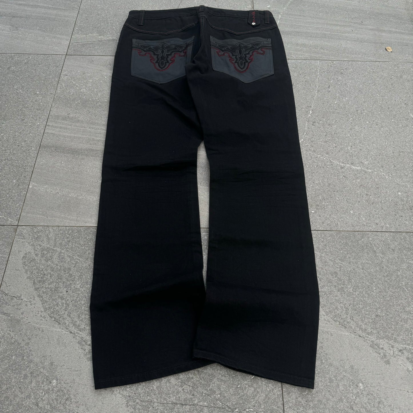 beautiful black bootcuts (such good denim) 37x34”