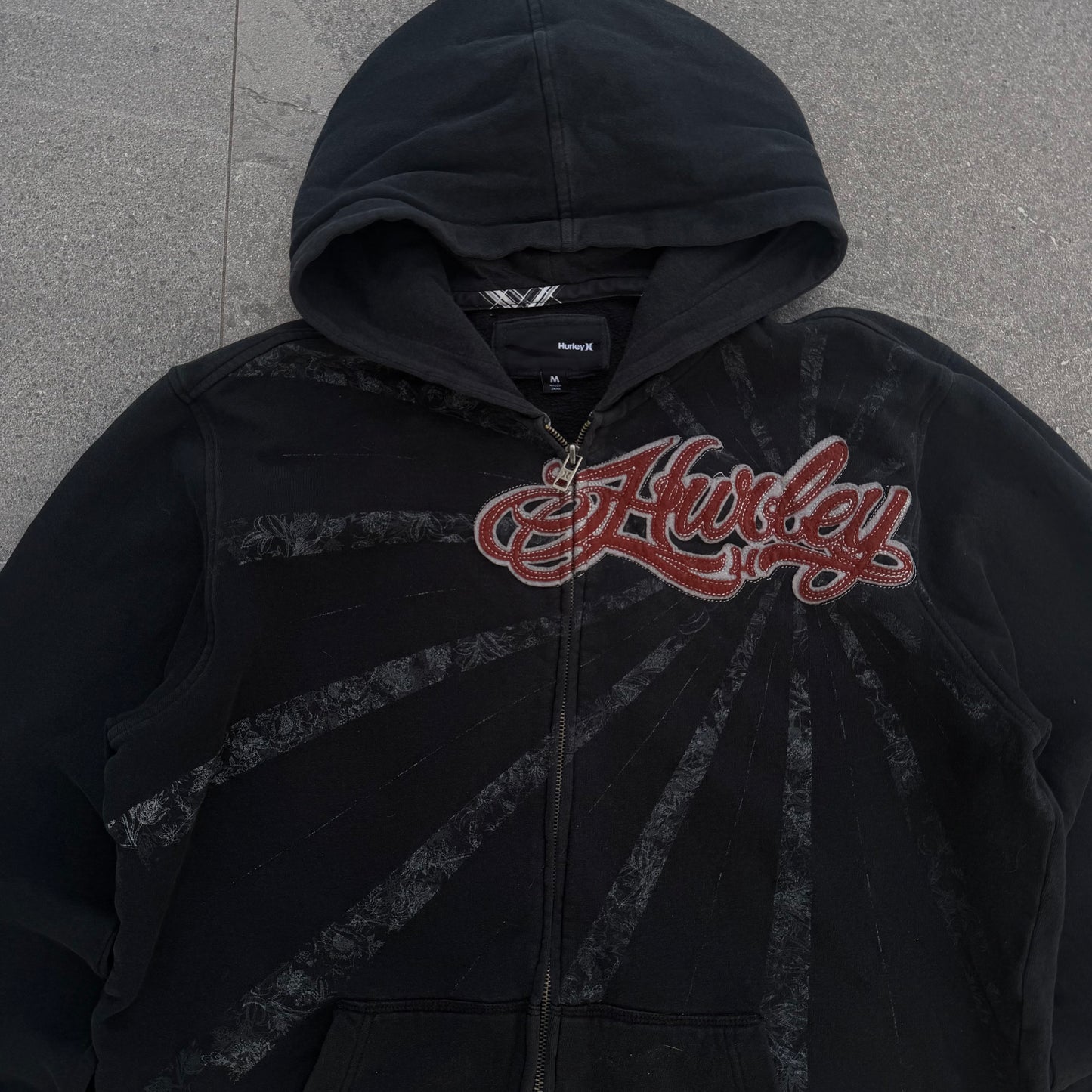 hurley rising sun hoodie - M