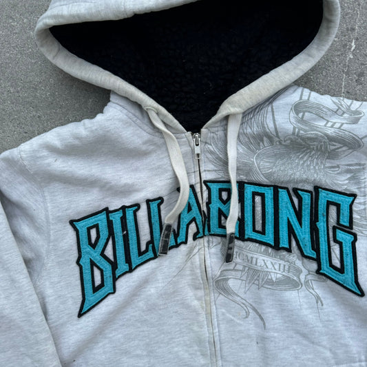 billabong fleece zip - S