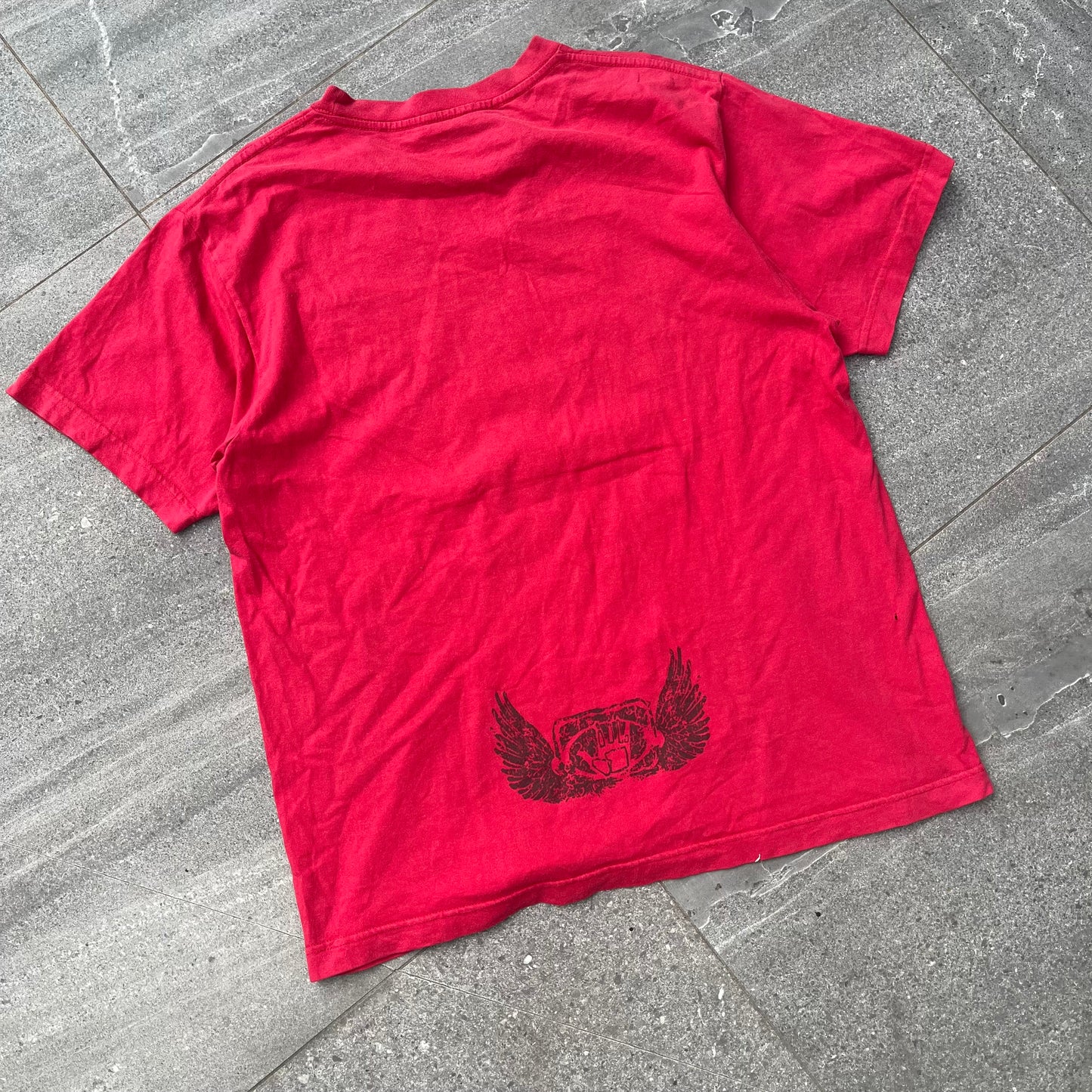 holy tough body glove spellout tee - M