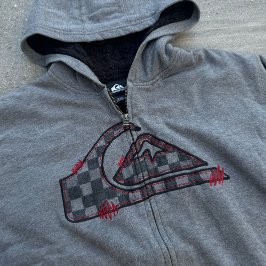 fleece lined quiksilver zip - M