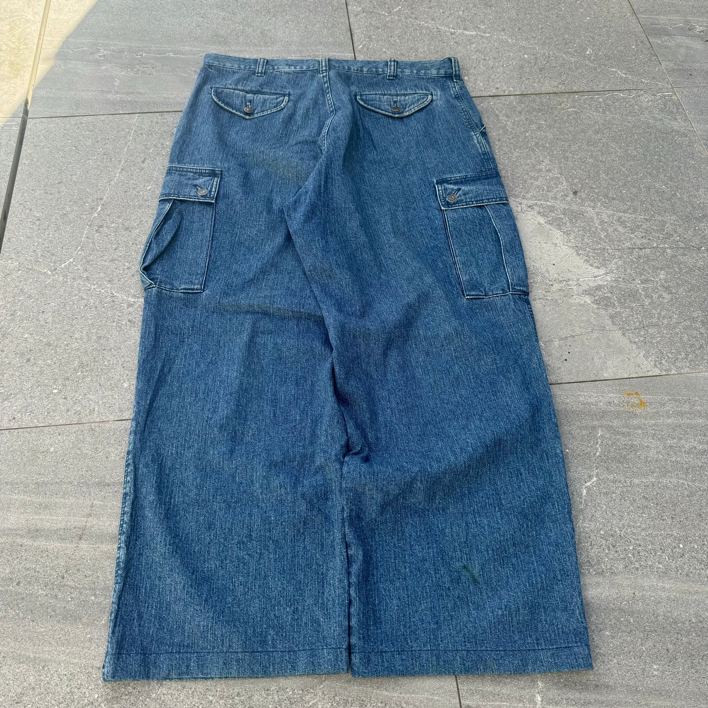 flooded polo cargo jeans - 38x30”