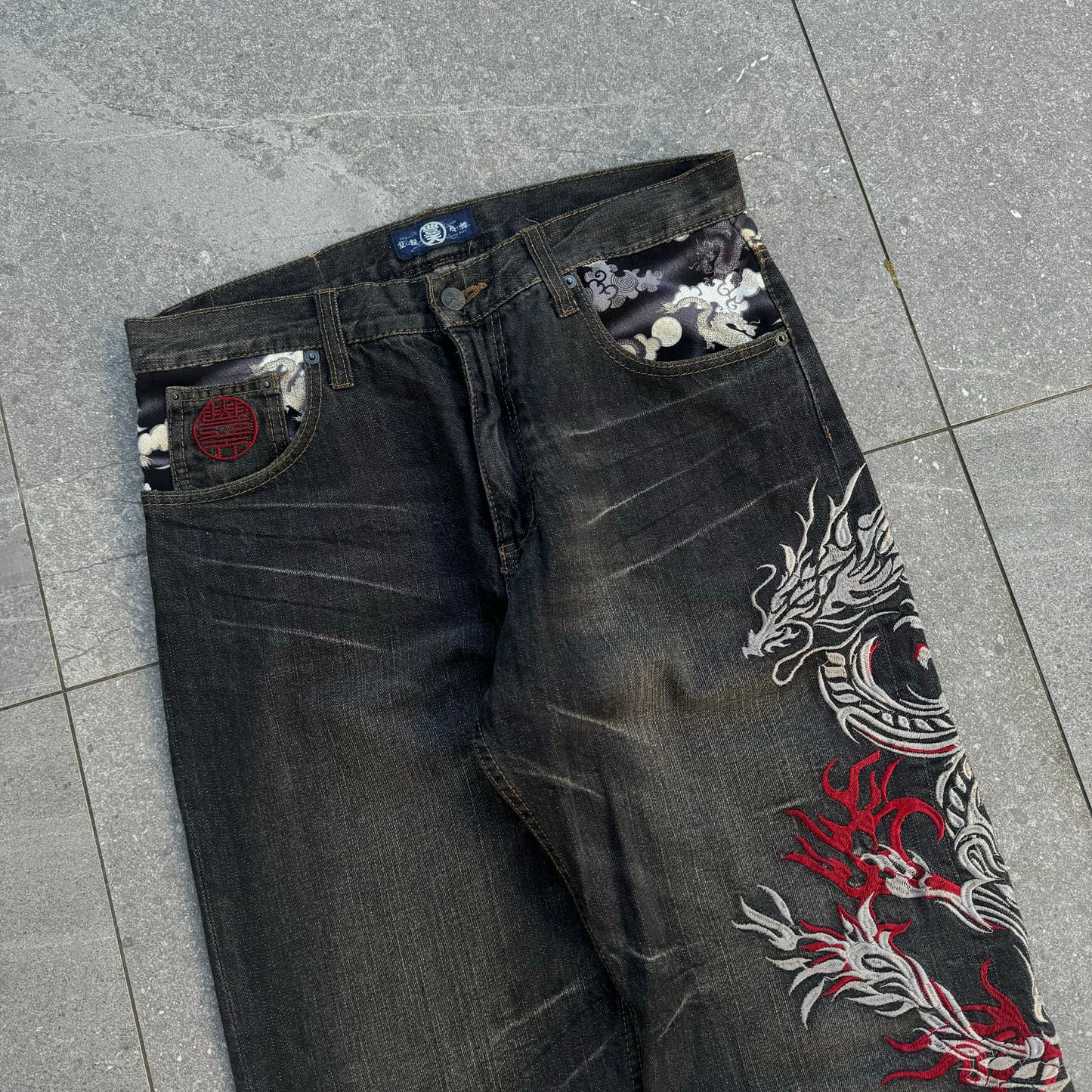 GRAILLL buten made in japan dragons - 34x33”