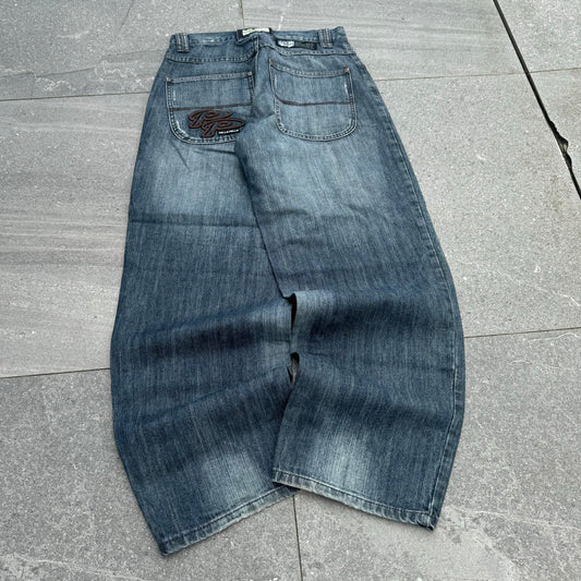 ughhh nicest fadeee pelle pelle jeans - 32x32”