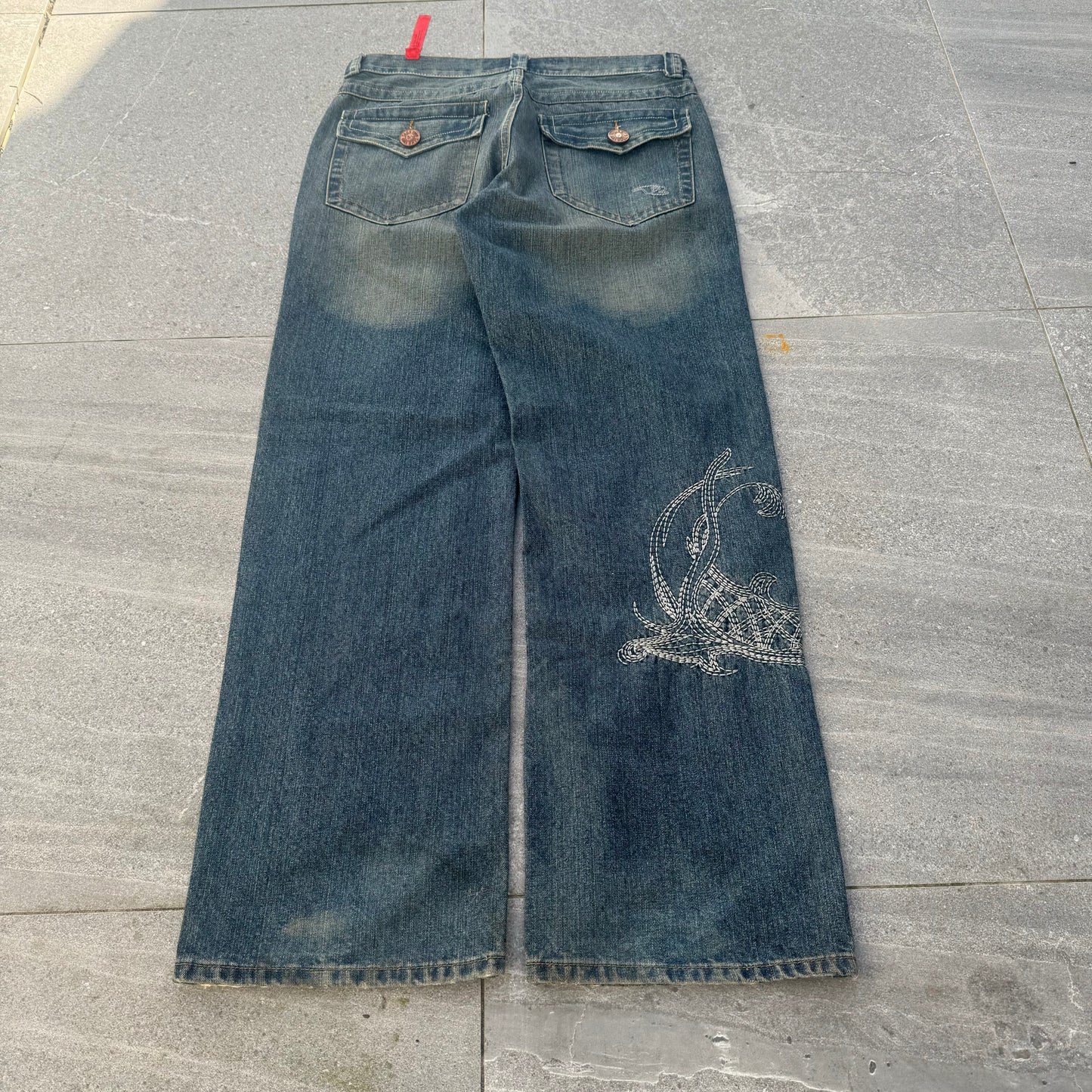 these jeans are art. take2 dragon jeans - 35x33”