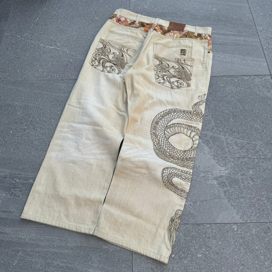 beige karakuri grails - 38x29”