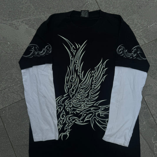 rock eagle tribal built in longsleeve - M