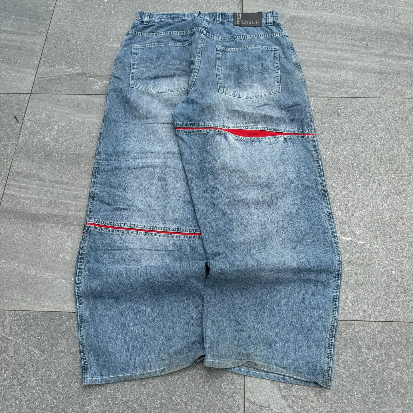 panelled delf jeans - 36x31”