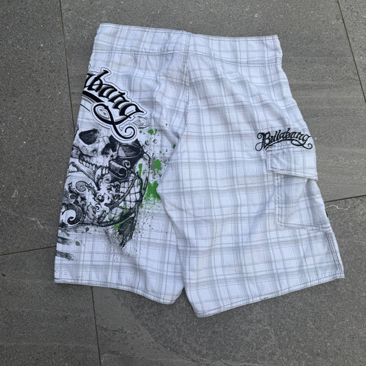 plaid skull hit billabongs - 31”