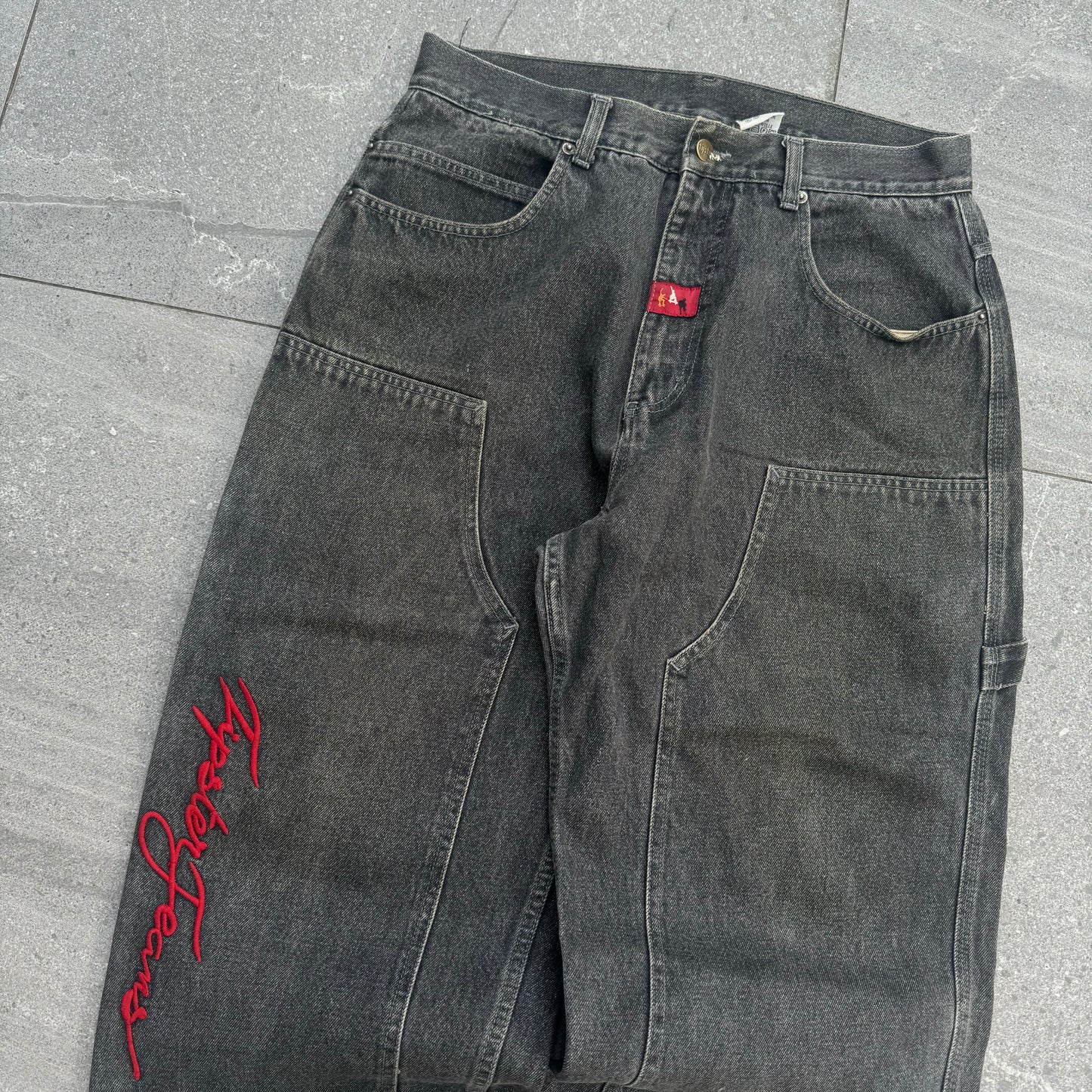 grail black double knees - 33x30”