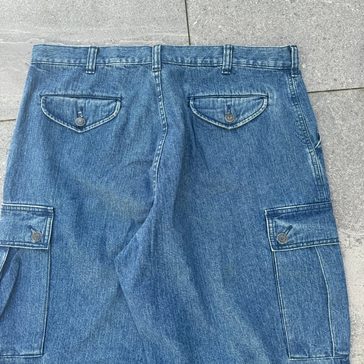 flooded polo cargo jeans - 38x30”
