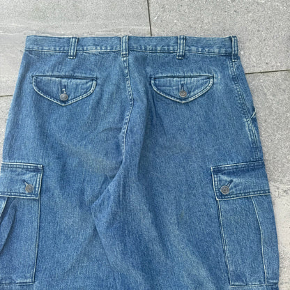 flooded polo cargo jeans - 38x30”