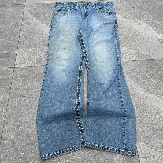 embroided bootcuts - 34x33”