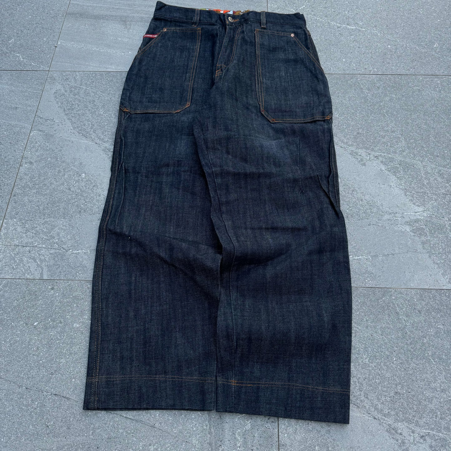 raw denim fubu jeans - 34x32”
