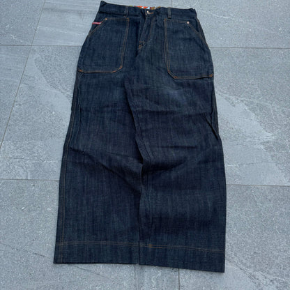 raw denim fubu jeans - 34x32”