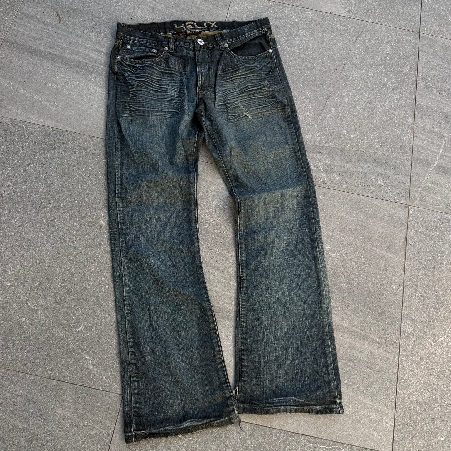 goated helix bootcuts - 36x34”