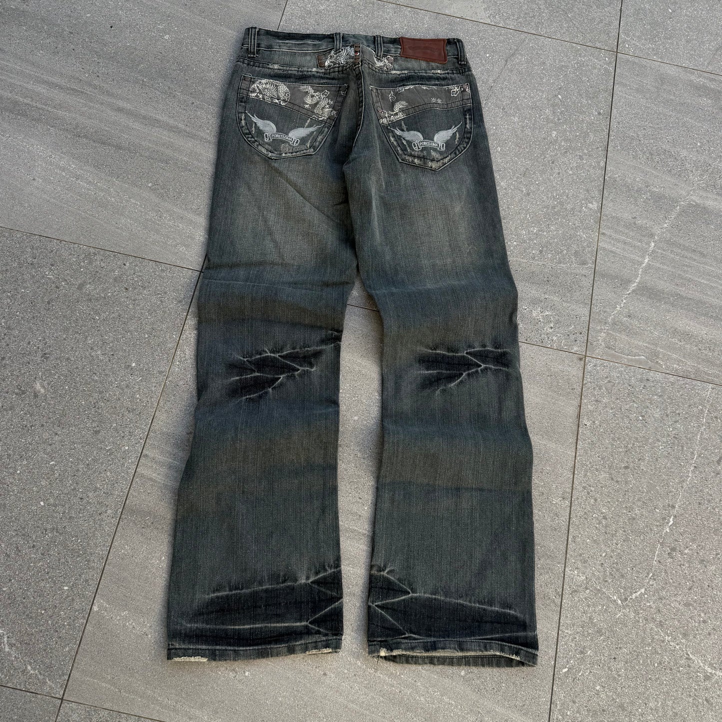 japanese repaired bootcuts - 30x31”
