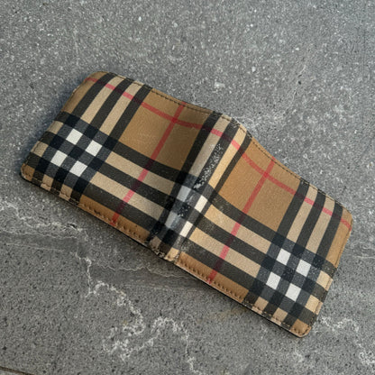 burberry nova check wallet